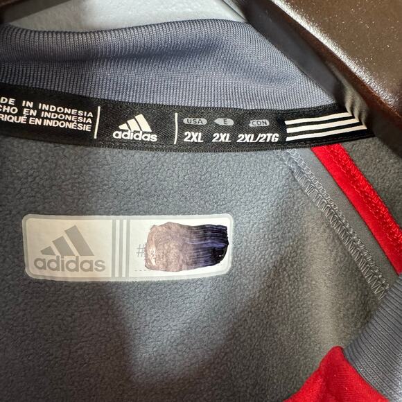 Adidas Men's Rutgers Scarlet  Softshell  Full Zip Jacket Red 2XL - Picture 8 of 9